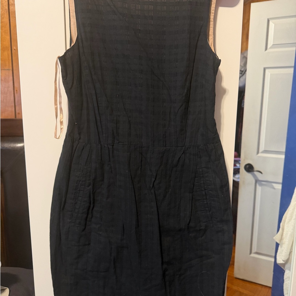 Michael Kors Black Sleeveless Midi Dress